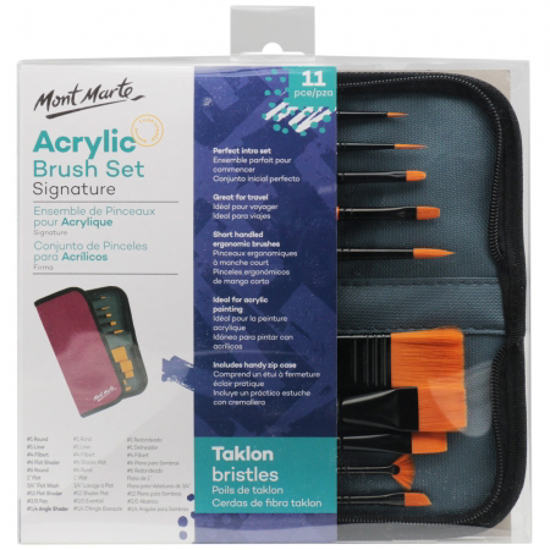 Picture of MM BRUSH SET WALLET 11 PC ACRYLIC
