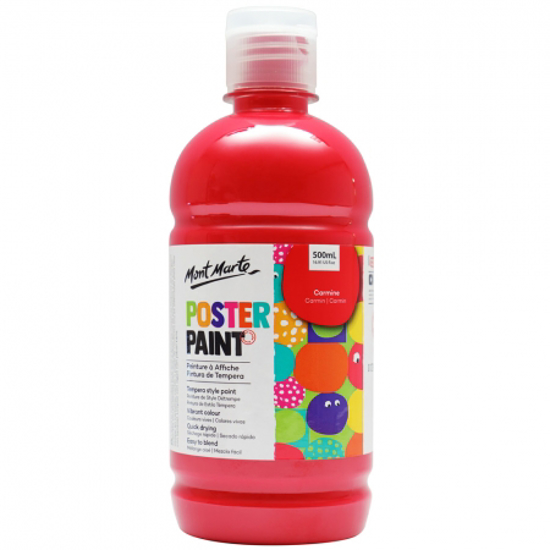 Picture of MM POSTER PAINT 500ML CARMINE