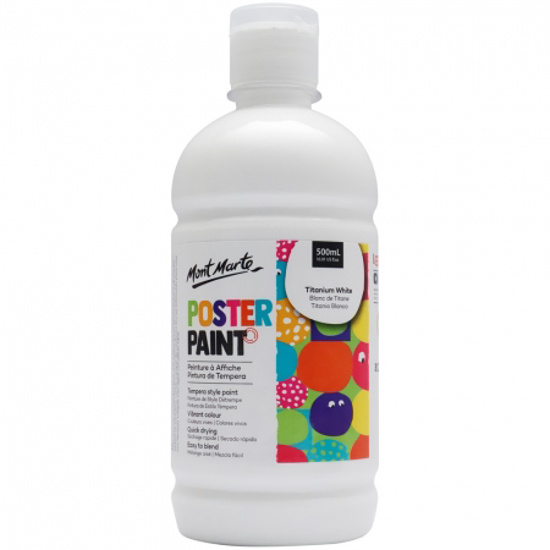 Picture of MM POSTER PAINT 500ML TITANIUM WHITE