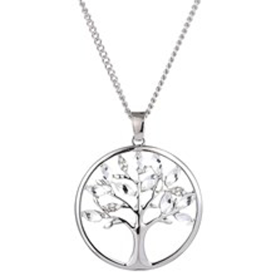 Picture of TREE OF LIFE DIAMONTE NECKLACE SILVER