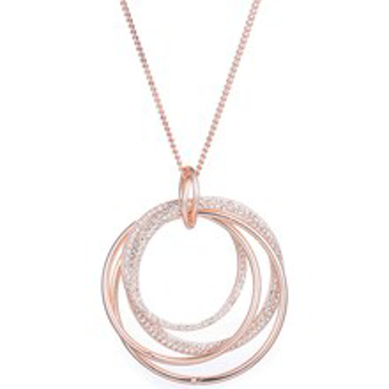 Picture of DIAMONTE CIRCLES NECKLACE ROSE GOLD
