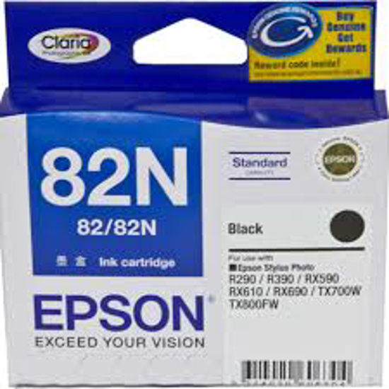 Picture of Epson T1121 (82N) Black Ink