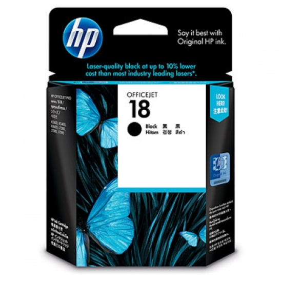 Picture of HP #18 Black Ink Cartridge