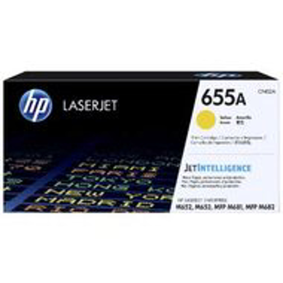 Picture of HP #655A Yellow Toner Cartridge