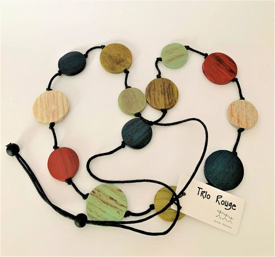 Picture of TRIO ROUGE NECKLACE RED DISC
