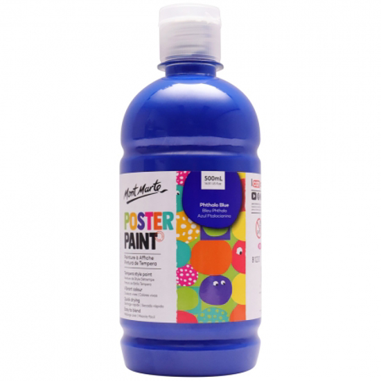 Picture of POSTER PAINT 500ML PHTHALO BLUE