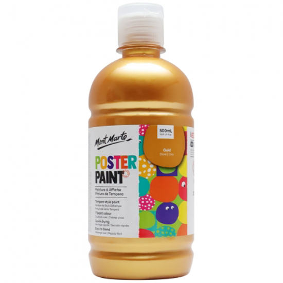 Picture of MM POSTER PAINT 500ML GOLD