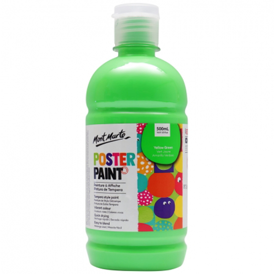 Picture of MM POSTER PAINT 500ML YELLOW GREEN