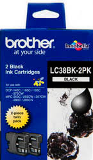Picture of Brother LC-38BK Black Ink Cartridge - Tw