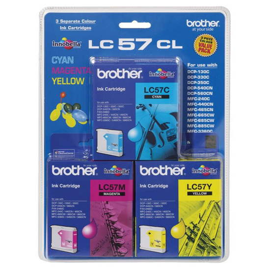 Picture of Brother LC-57CL3PK CMY