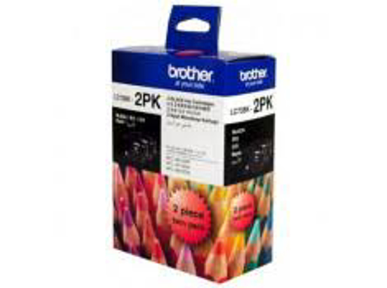 Picture of Brother LC-73BK Black Ink Cartridge Twin