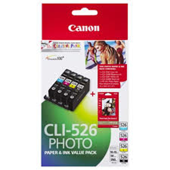 Picture of Canon CLI-526 Ink Value PacK BK,C,M,Y