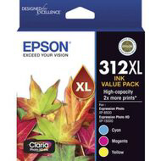 Picture of Epson 312 CMY XL Colour Pack