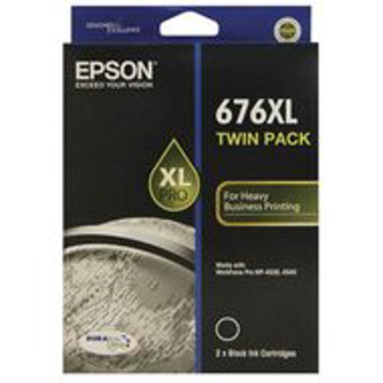 Picture of Epson 676XL Black Twin Pack