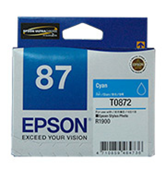 Picture of Epson T0872 Cyan Ink Cartridge