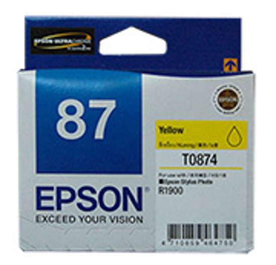 Picture of Epson T0874 Yellow Ink Cartridge