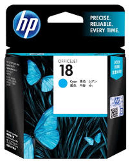 Picture of HP #18 Cyan Ink Cartridge