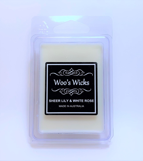Picture of WOOS WICKS MELTS SHEER LILY AND WHITE ROSE