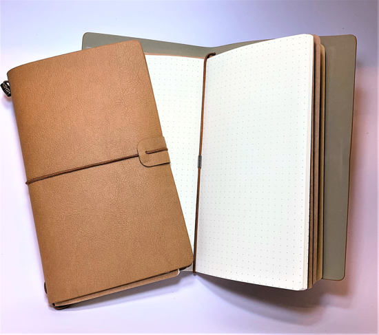 Picture of JOURNAL NOTE BOOK PU COVER 90 PAGE TAN