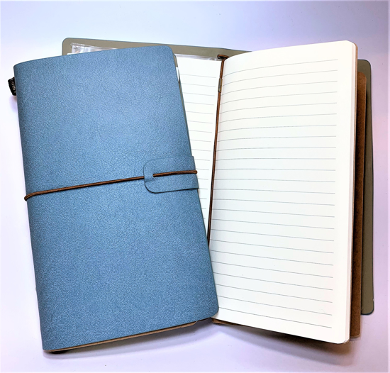 Picture of JOURNAL NOTEBOOK PU COVER 90 PAGE BLUE