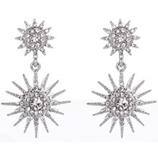 Picture of Diamonte Earrings Silver