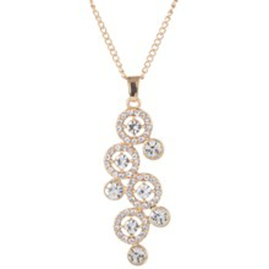 Picture of Crystal Drop Necklace - Rose Gold