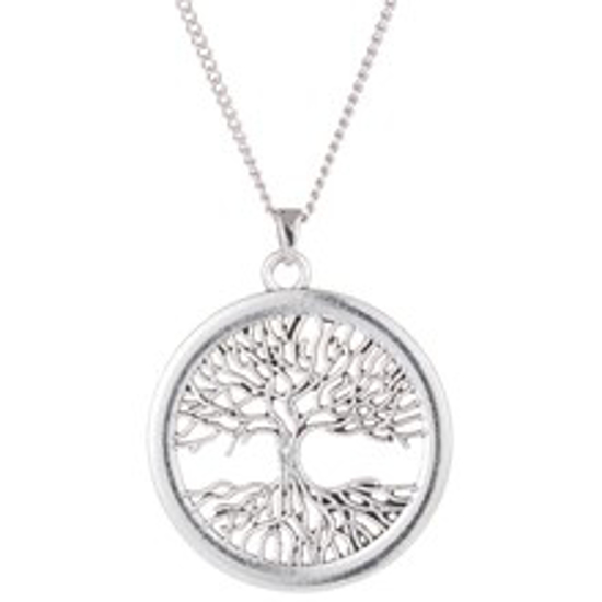 Picture of Antique Style Tree of Life Necklace - Silver